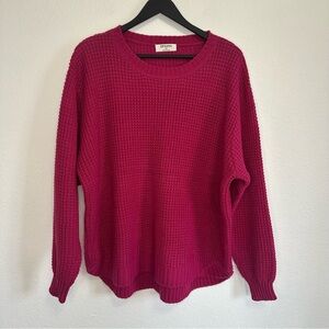 Magenta Knit Sweater Zenana Size 1X